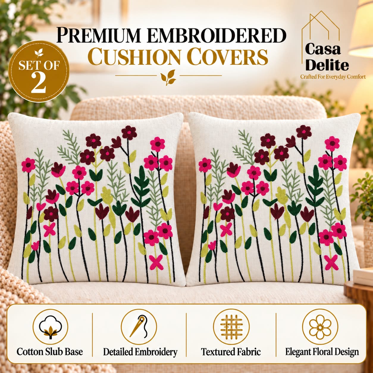 Premium Embroidered Cushion Covers 01